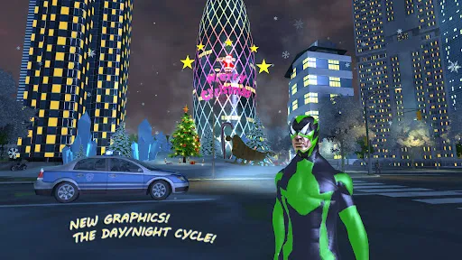 Rope Frog Ninja Hero Car Vegas Screenshots