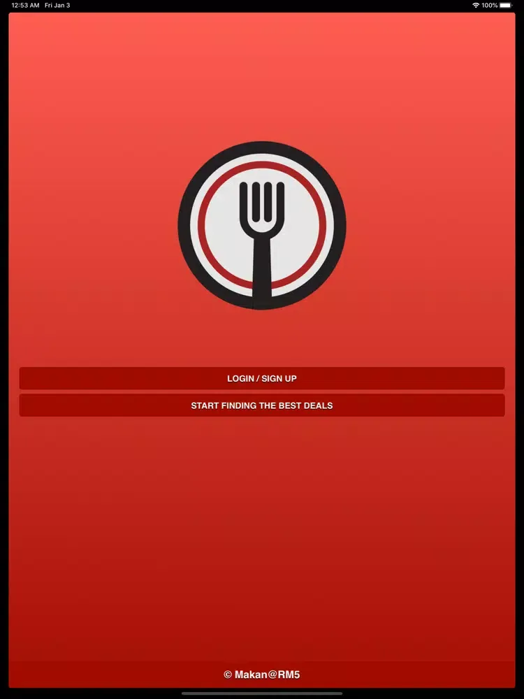 Zrzuty ekranu Makan@RM5 iPad 