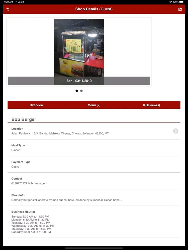 Zrzuty ekranu Makan@RM5 iPad 