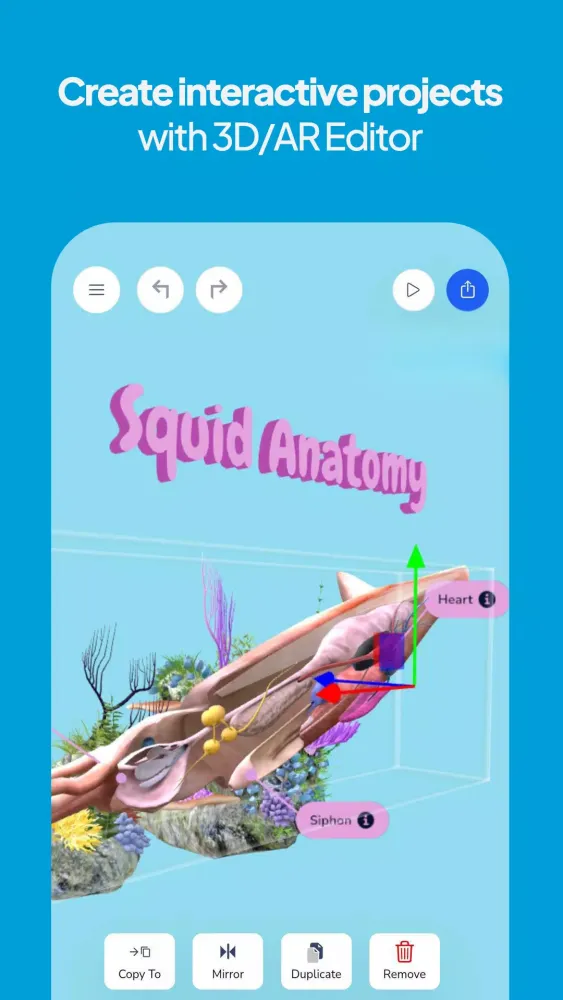 Ảnh chụp màn hình của Assemblr EDU: Learn in 3D/AR