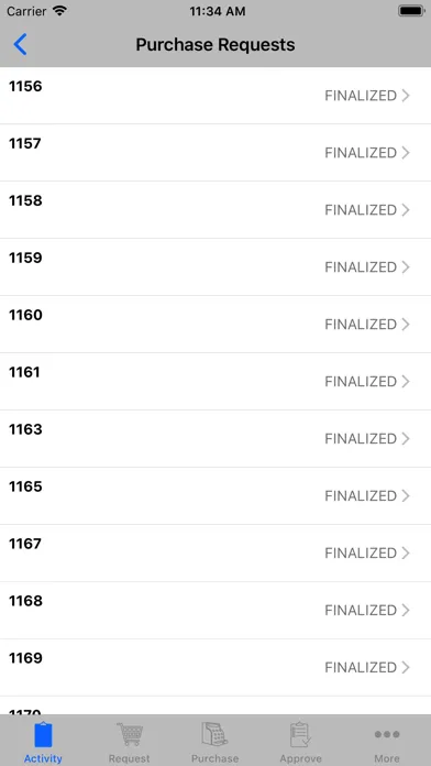 Capturas de tela do Go 13.0 Purchasing