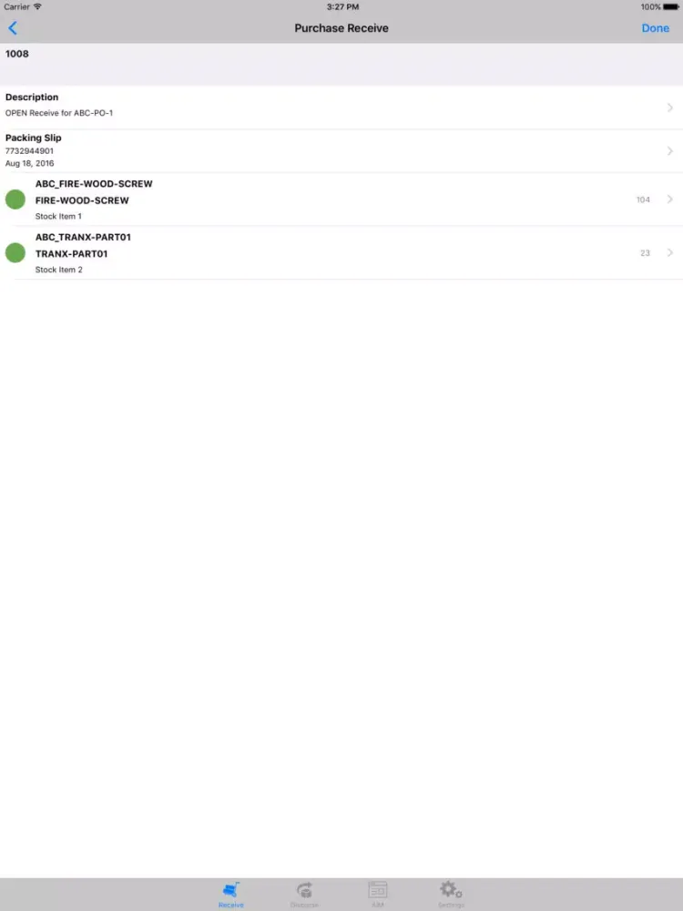 Screenshot di AiM FiRE Receiving 8.6 iPad 