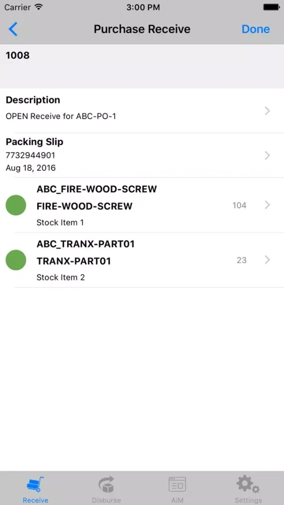 Screenshot di AiM FiRE Receiving 8.6