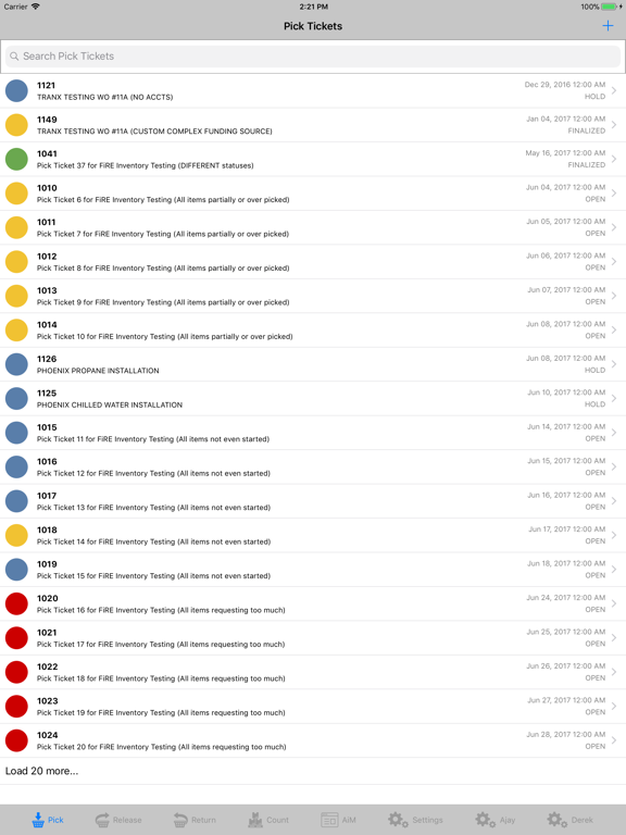 Go 13.0 Inventory Management iPad  스크린샷