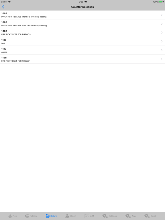 Go 13.0 Inventory Management iPad  스크린샷