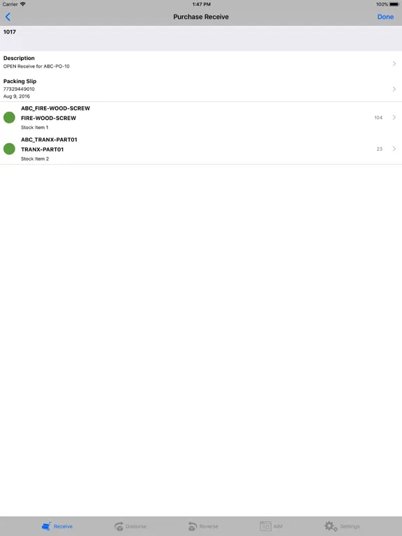 Go 13.0 Receiving iPad  স্ক্রিনশট