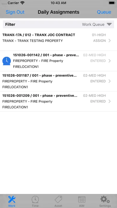 Go 12.0 Work Management Screenshots