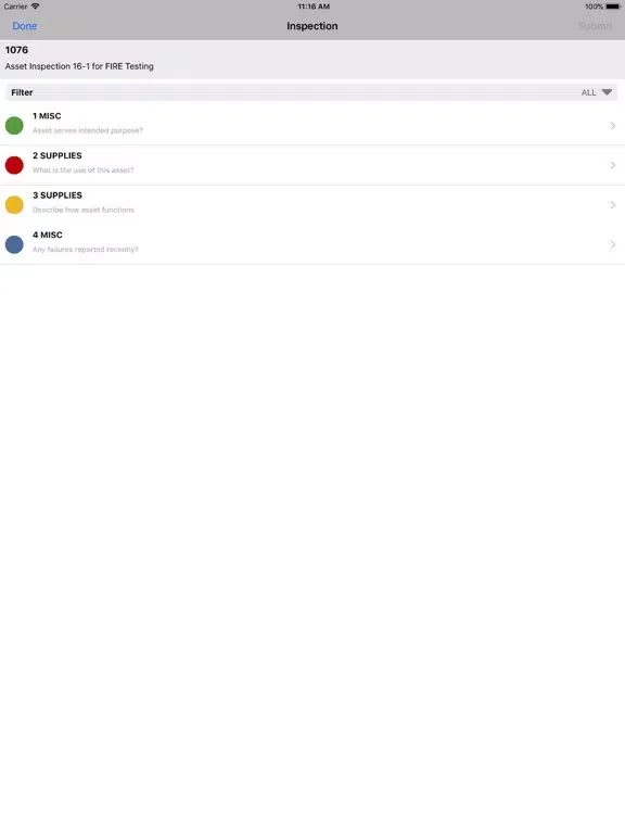 Zrzuty ekranu Go 11.1 Asset Management iPad 