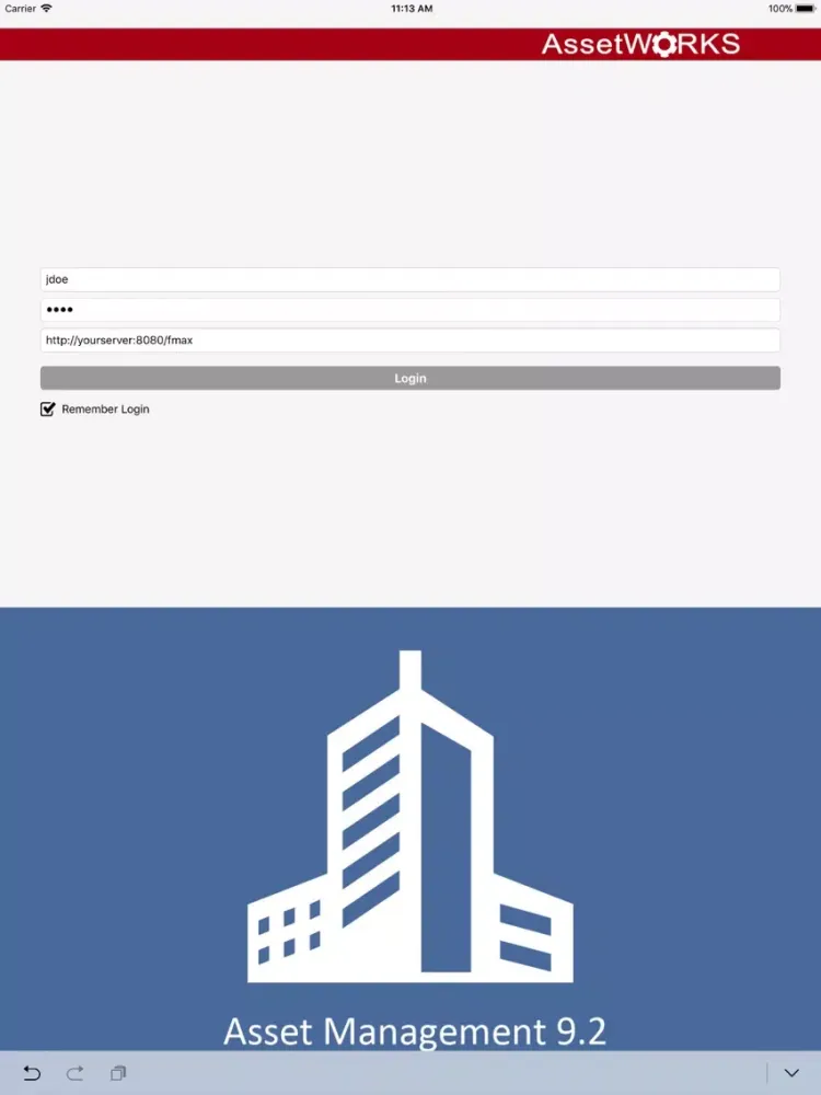Zrzuty ekranu FiRE 9.2 Asset Management iPad 