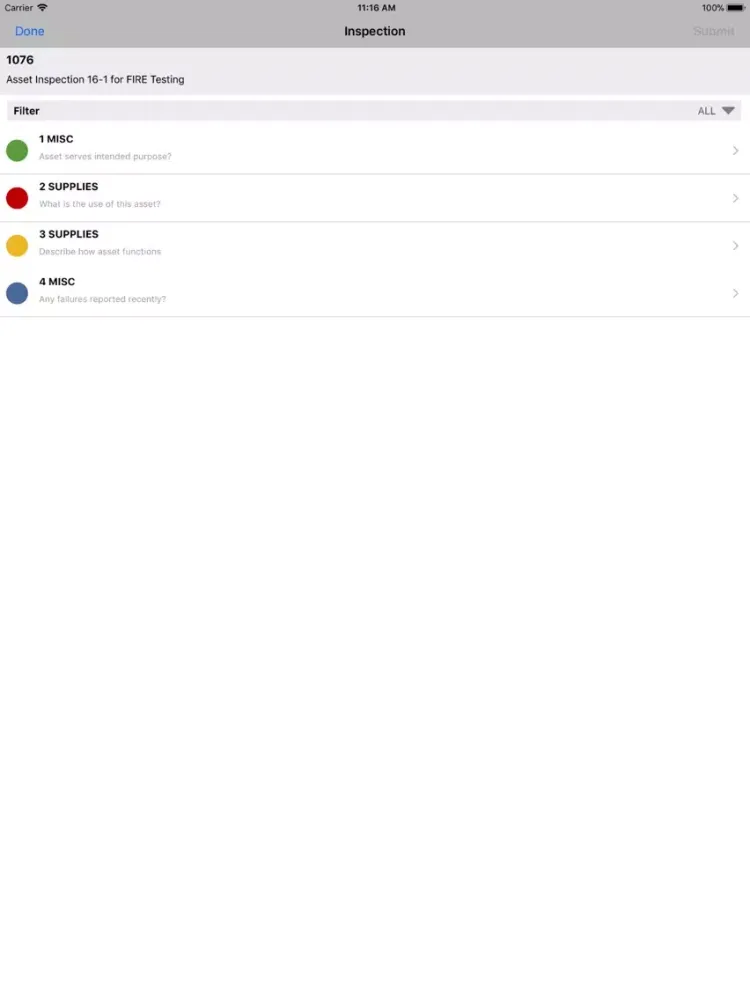 Capturas de tela do FiRE 9.3 Asset Management iPad 