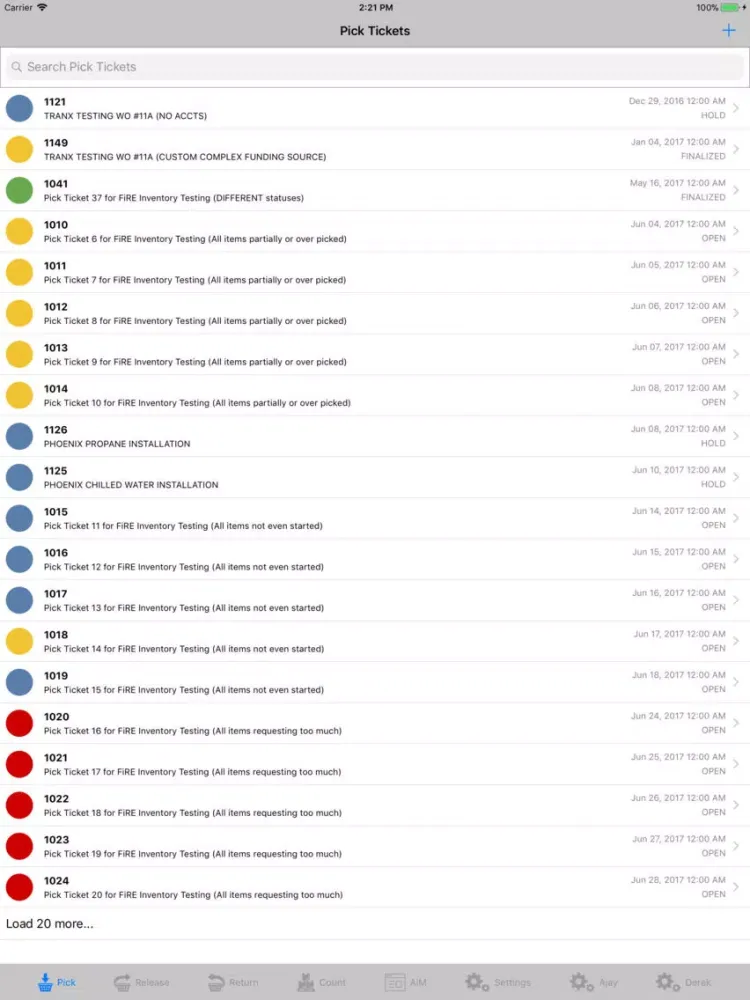 صور FiRE 9.3 Inventory Management iPad 