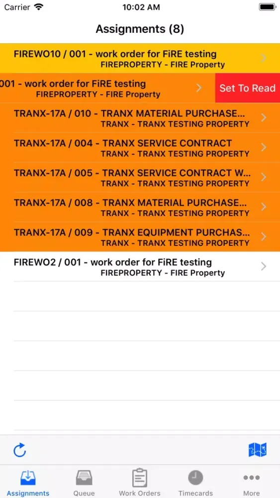 Capturas de pantalla de Go 9.5 Work Management