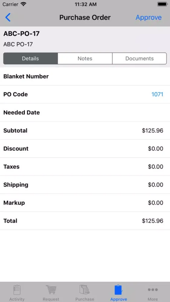 Capturas de tela do Go 10.0 Purchasing