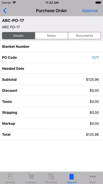 Go 11.0 Purchasing Screenshots