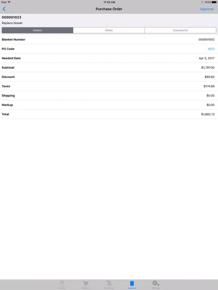Ảnh chụp màn hình của FiRE 9.1 Purchasing iPad 