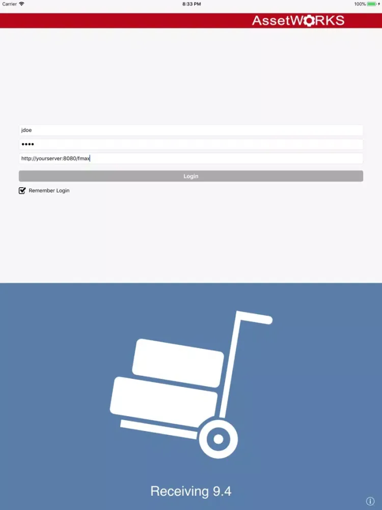 Go 9.4 Receiving iPad  스크린샷