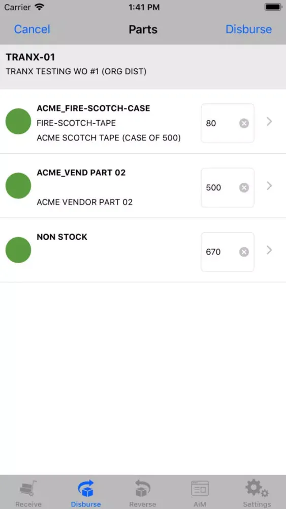 Go 9.5 Receiving স্ক্রিনশট