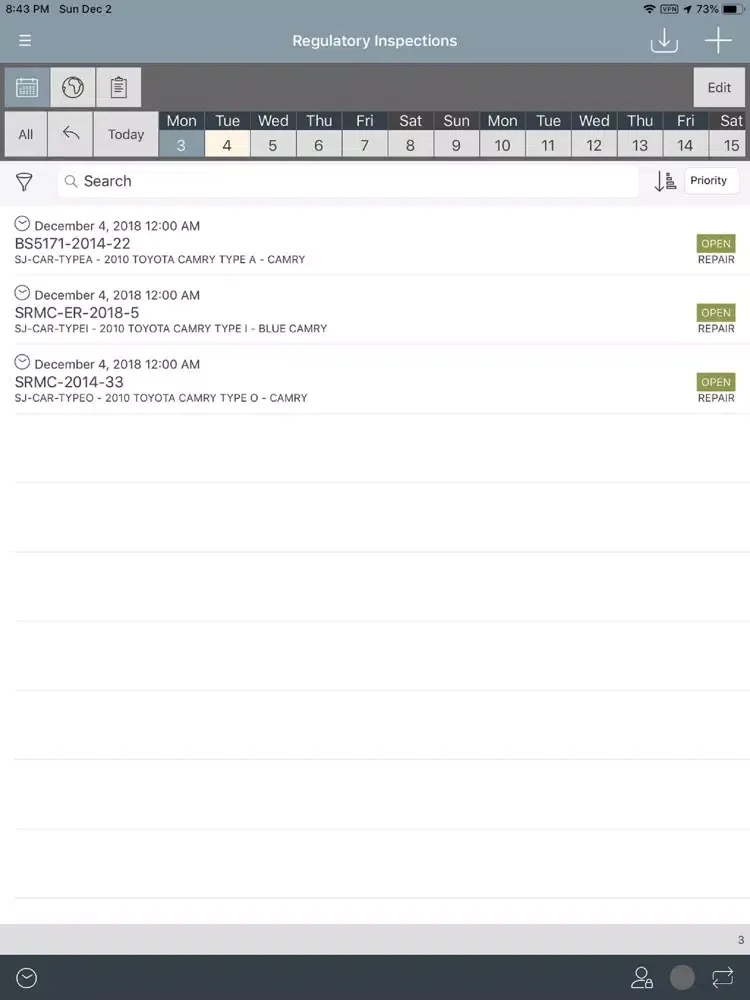 MobileFocus EAM Connect 20.0 iPad  سکرین شاٹس