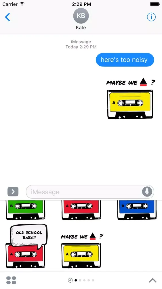 Funny Cassette - Stickers for iMessage স্ক্রিনশট