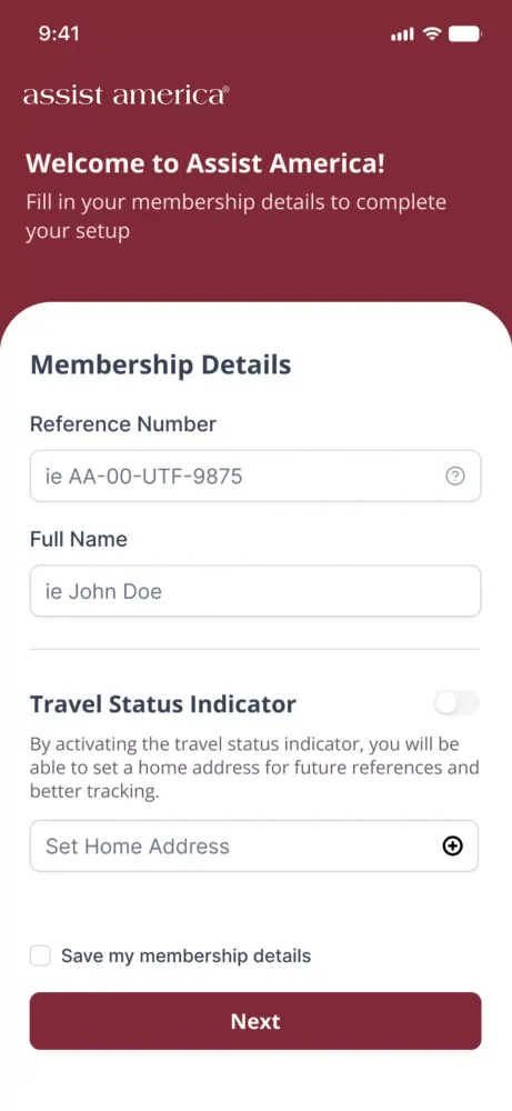 Captures d'écran de Assist America Travel App