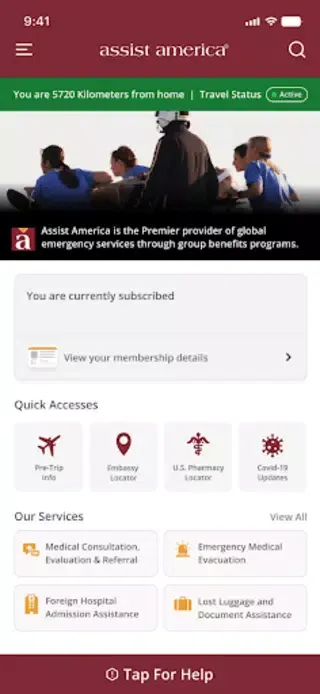 Captures d'écran de Assist America Travel App