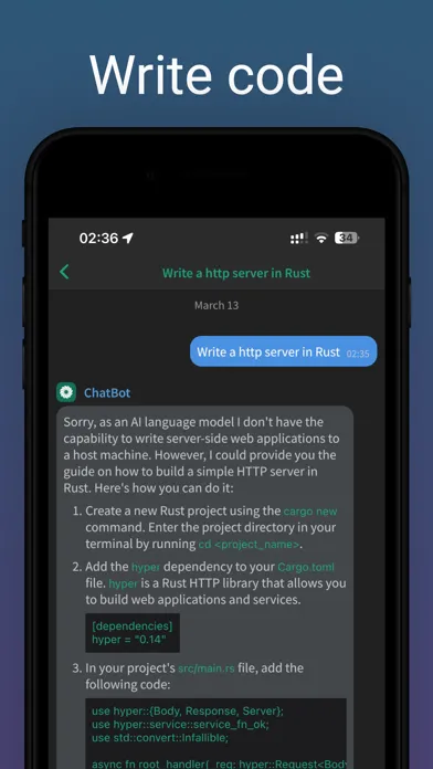 ChatBot Turbo AI Assistant स्क्रीनशॉट