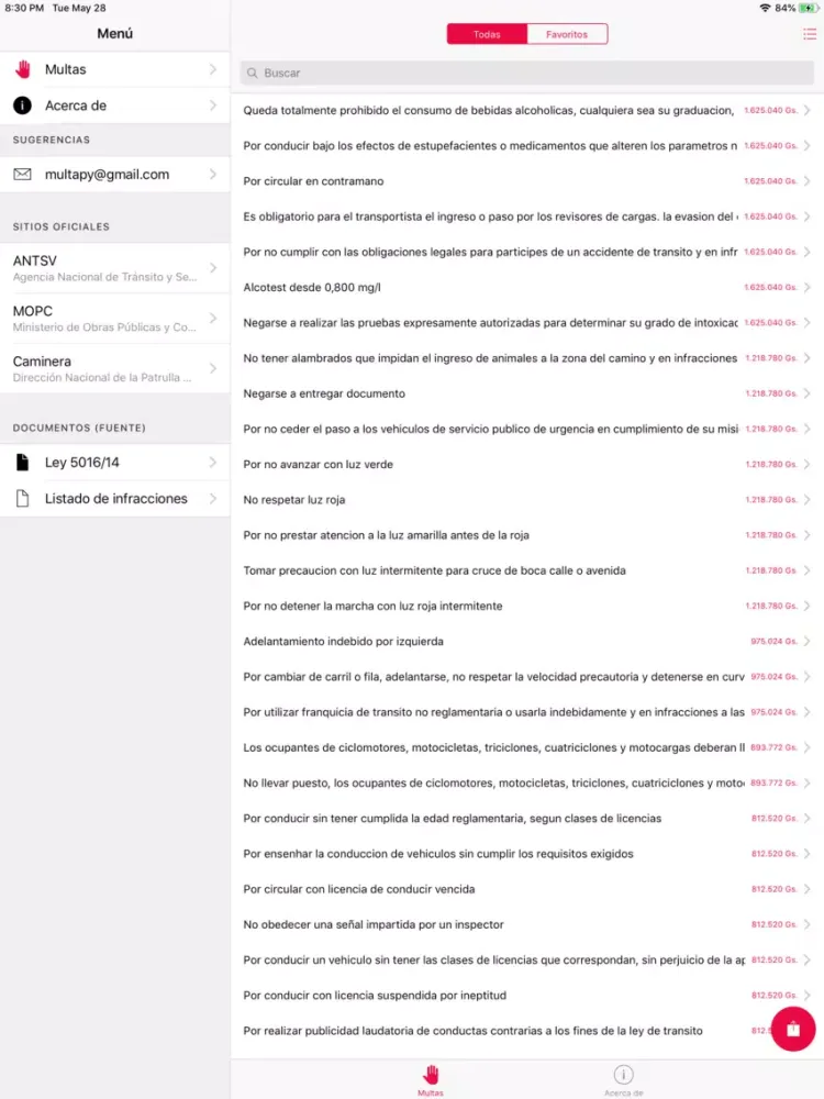Capturas de pantalla de Multapy iPad 