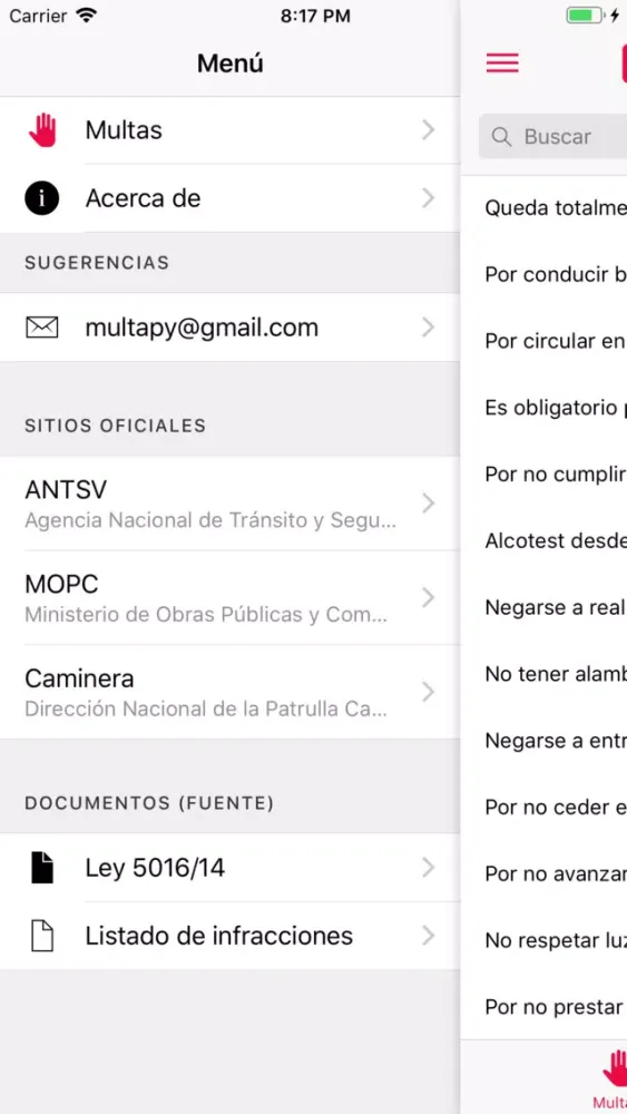 Capturas de pantalla de Multapy