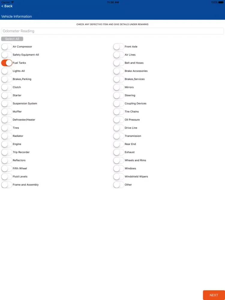 iTrackAssets DVIR iPad 应用截图