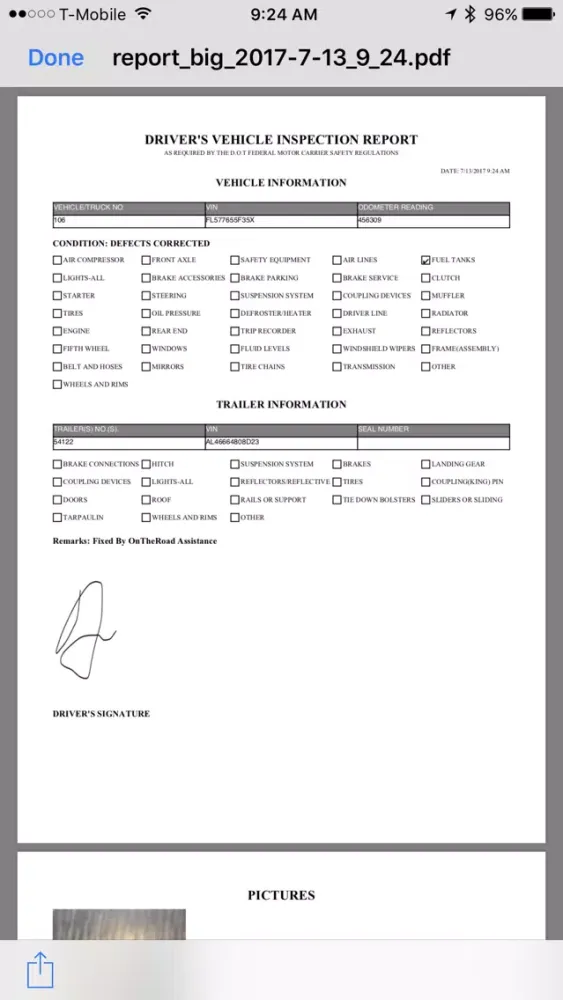 iTrackAssets DVIR应用截图