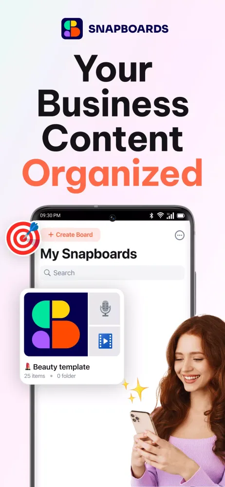 Ảnh chụp màn hình của Snapboards Business Keyboard
