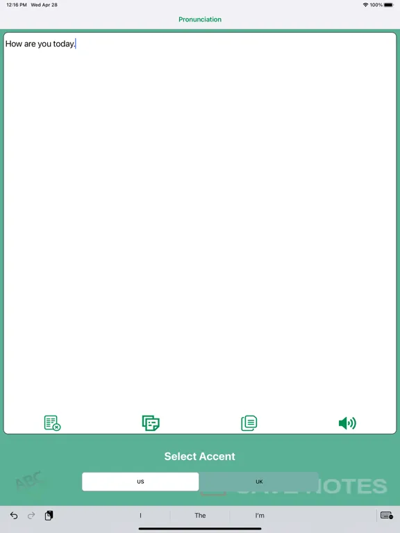 Capturas de tela do Spelling and Pronunciation iPad 