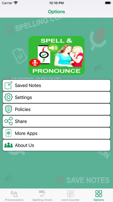 Capturas de tela do Spelling and Pronunciation