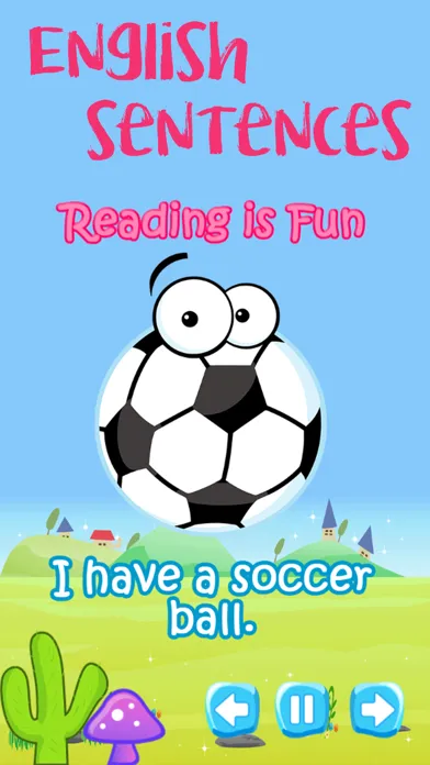 Capturas de tela do Reading Sentence Builder Games