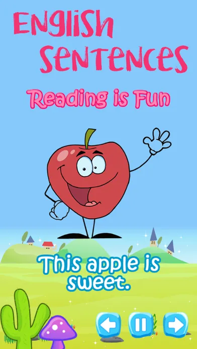 Capturas de tela do Reading Sentence Builder Games