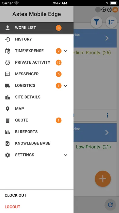 Astea Mobile应用截图