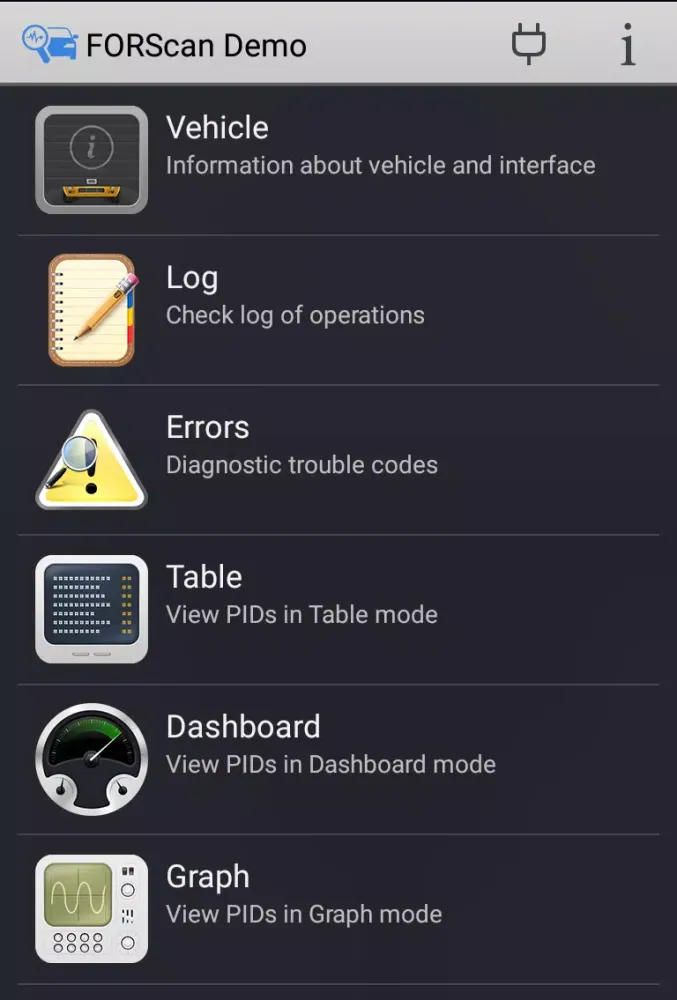FORScan Demo سکرین شاٹس