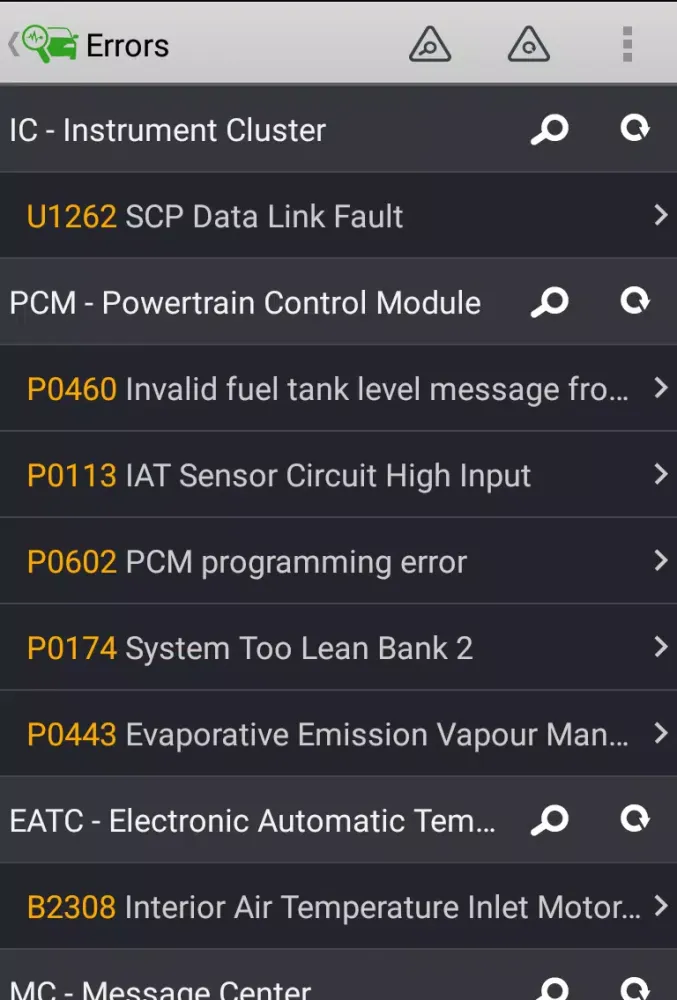 FORScan Demo سکرین شاٹس