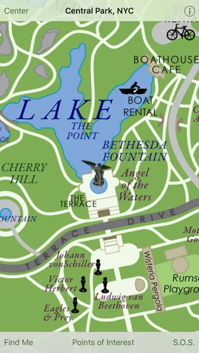 Capturas de tela do Central Park NYC Lite for iPhone/iPad