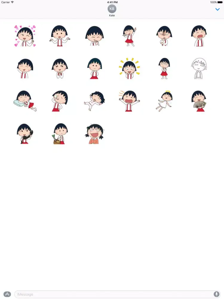 ChiChi The Baby Girl Stickers iPad 应用截图