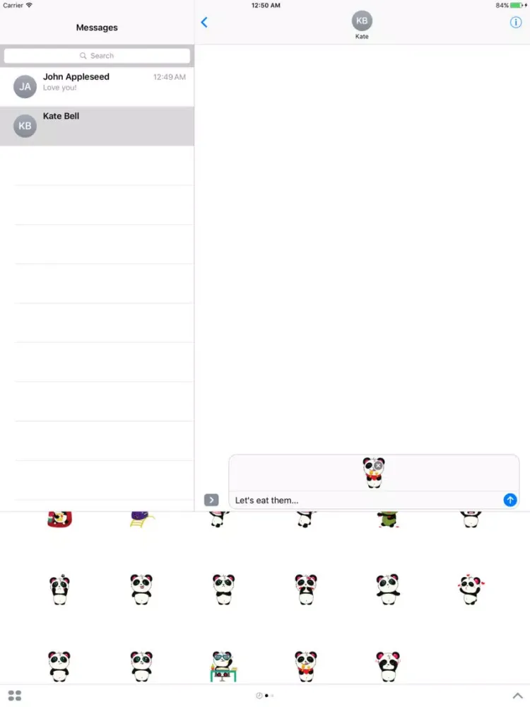 ภาพหน้าจอของ Panda Kute iPad 