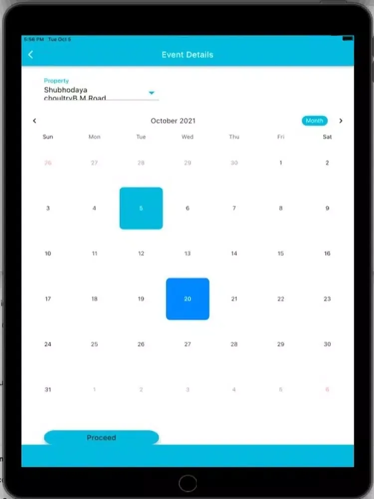 Event App - SRS iPad  Screenshots