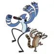The dancing of skunk and hawk Stickers The dancing of skunk and hawk Stickers