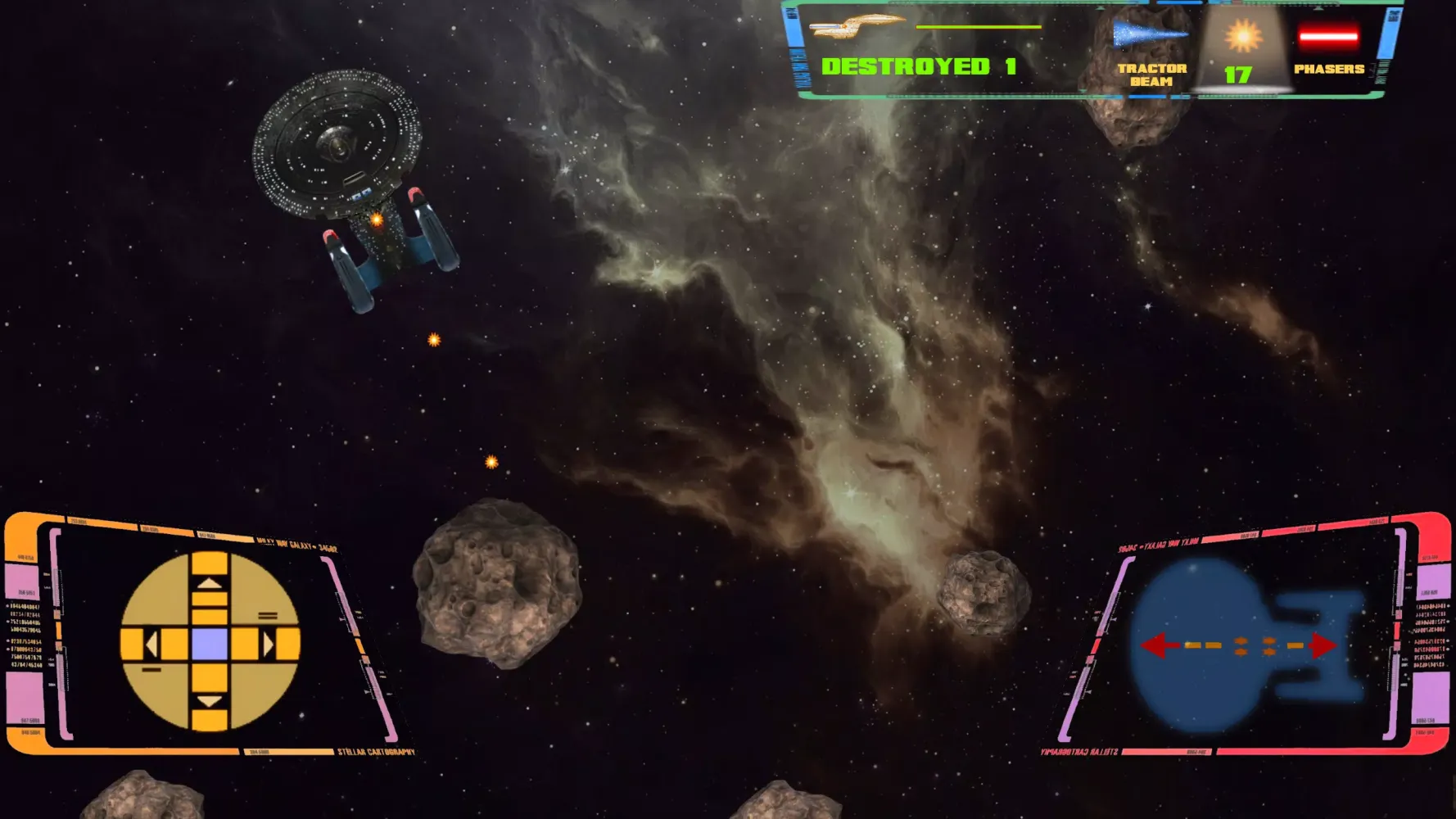Screenshot di Asteroid Field