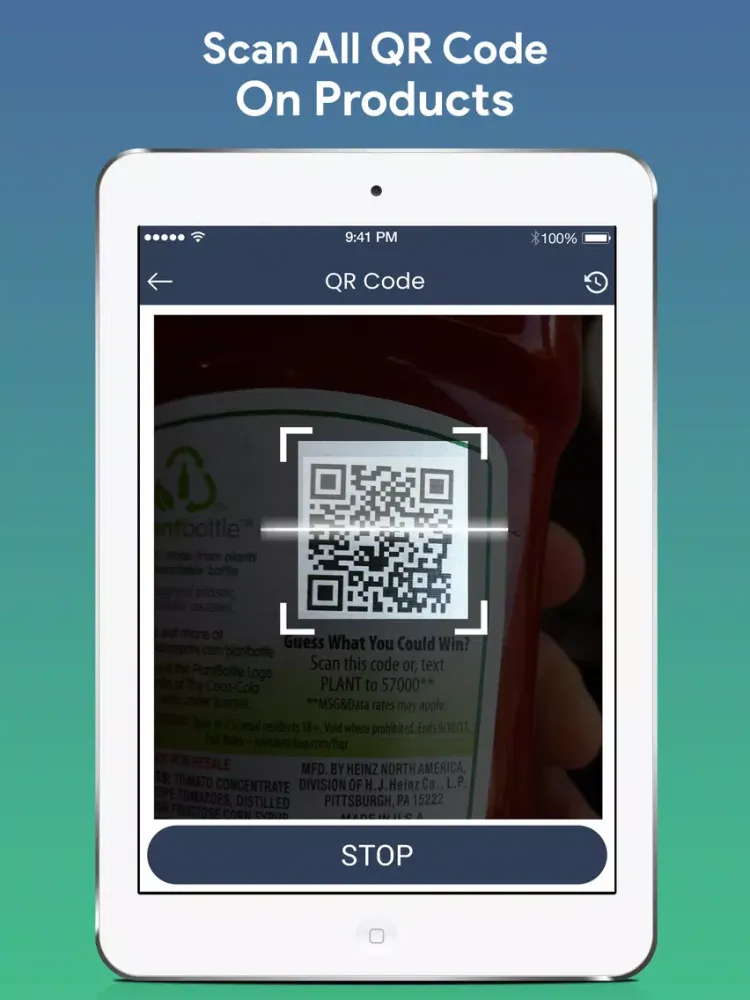 Captures d'écran de QR Barcode NFC Scanner iPad 