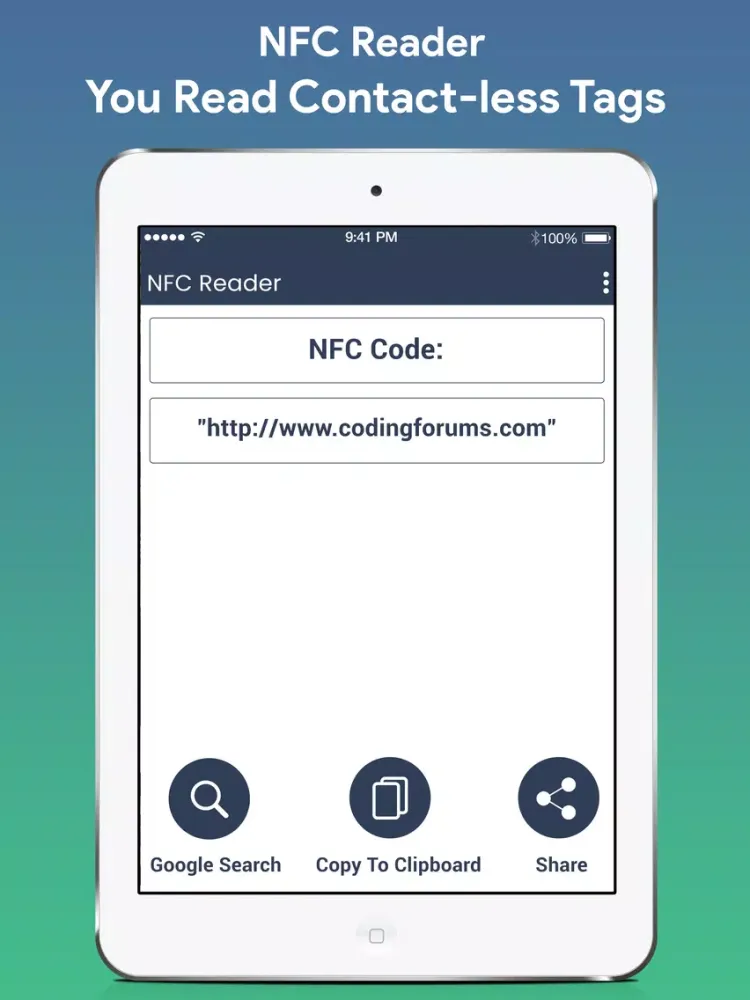 Captures d'écran de QR Barcode NFC Scanner iPad 