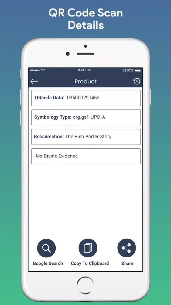 Captures d'écran de QR Barcode NFC Scanner