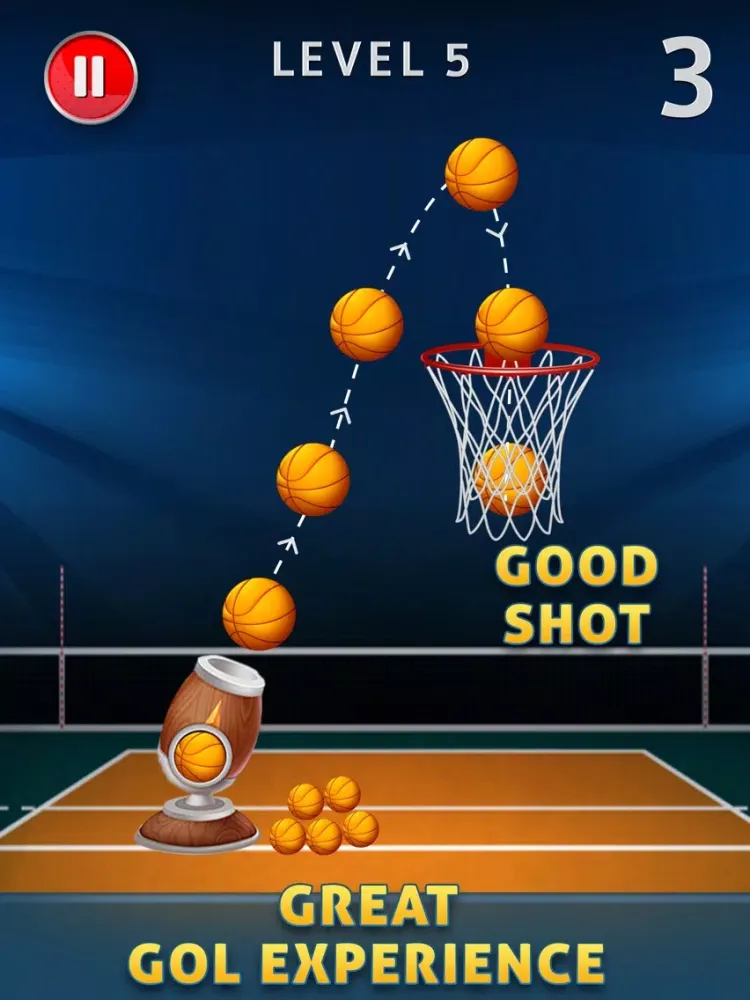 Tangkapan layar Basketball Free Shots iPad 