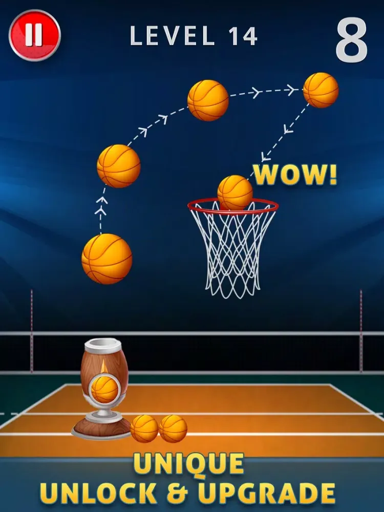 Tangkapan layar Basketball Free Shots iPad 