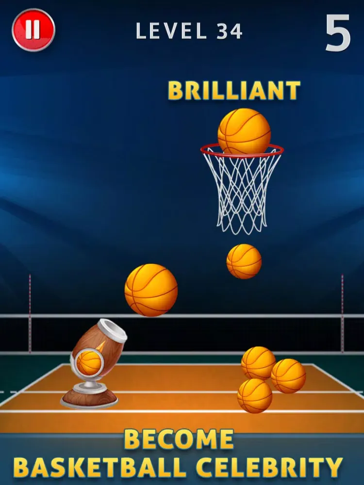 Tangkapan layar Basketball Free Shots iPad 